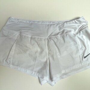 nike dri fit white running shorts